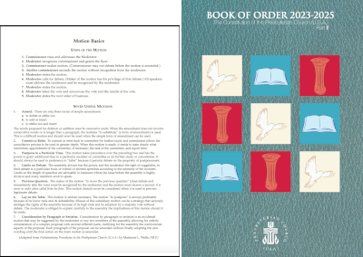 Basic Parliamentary Procedures and Book of Order