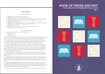 Parliamentary Procedures and Book of Order