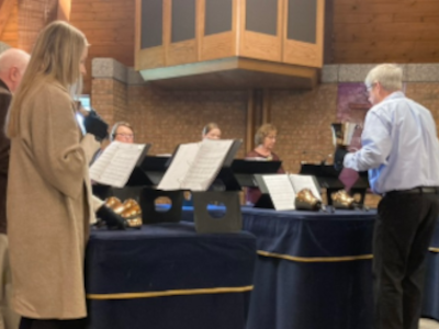 Hoopeston's handbell choir'