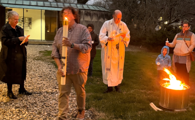 Kindling the Paschal fire